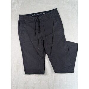 Roark Mens 34x30 Black Layover 2.0 Travel Pants Slim Straight Fit Pockets